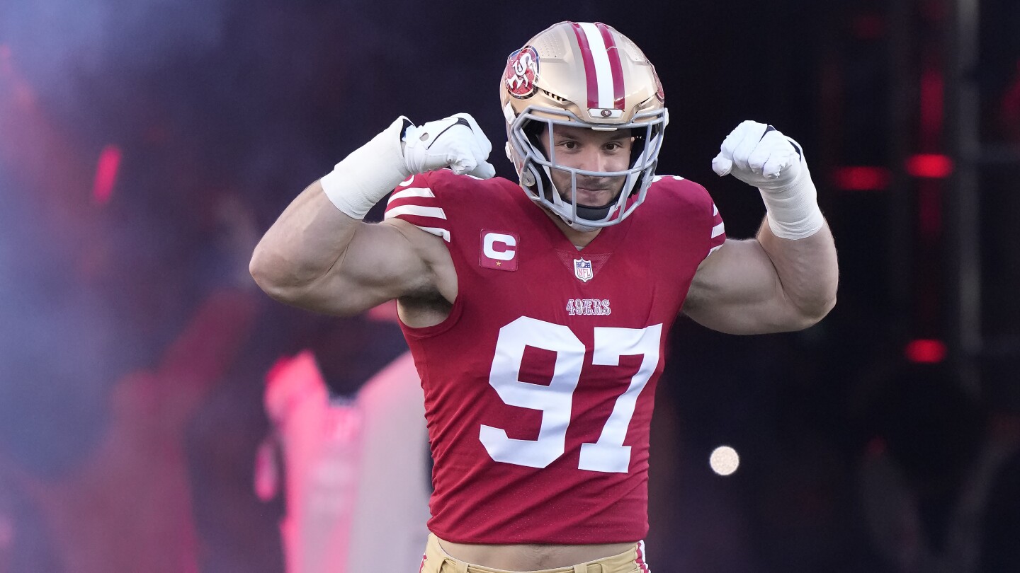 Nick Bosa's holdout from 49ers is endangering his status for the start of  the season | AP News