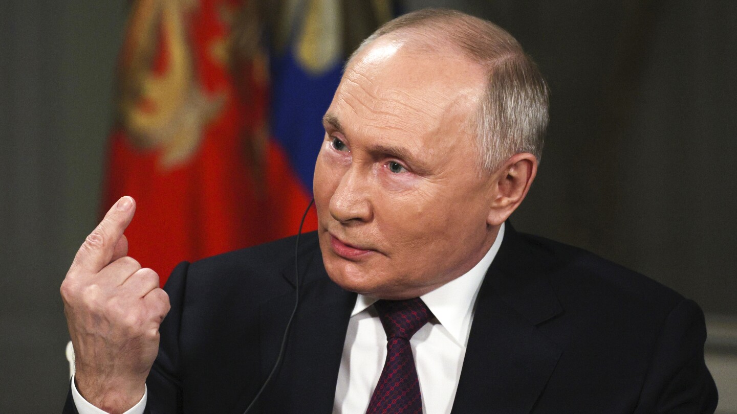 Руският президент Владимир Путин седна в Кремъл за двучасово интервю