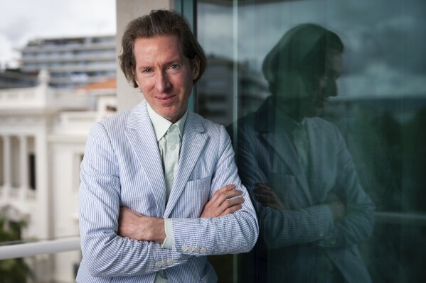 Director Wes Anderson poses for portrait photographs for the film 'The Phoenician Scheme' at the 78th international film festival, Cannes, southern France, Saturday, May 17, 2025. (Photo by Scott A Garfitt/Invision/AP)