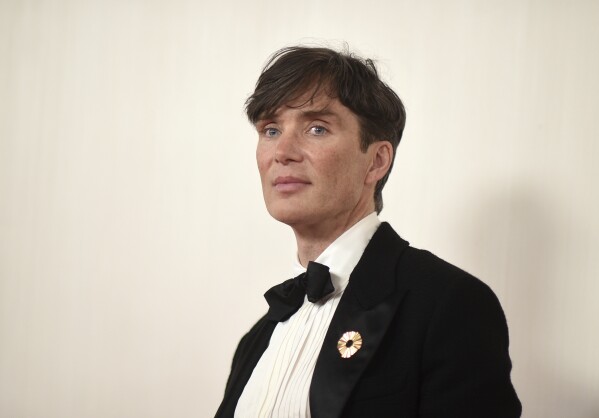 Cillian Murphy arrives at the Oscars on Sunday, March 10, 2024, at the Dolby Theatre in Los Angeles. (Photo by Richard Shotwell/Invision/AP)