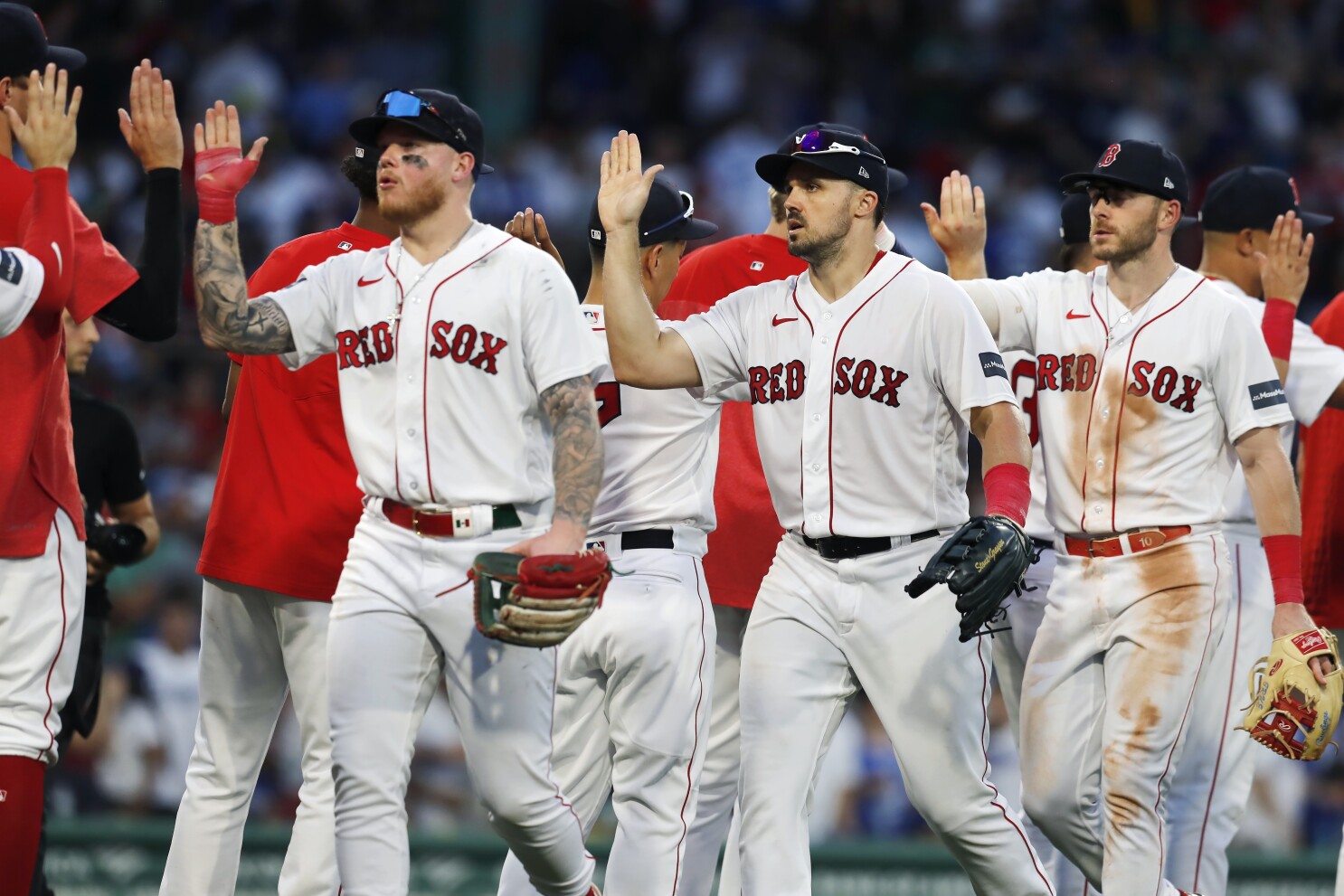 Adam Duvall hits 3-run homer as Boston Red Sox top Los Angeles Dodgers 8-5  | AP News