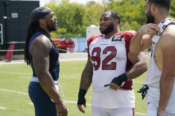 Arizona Cardinals compete in joint practice against Tennessee Titans