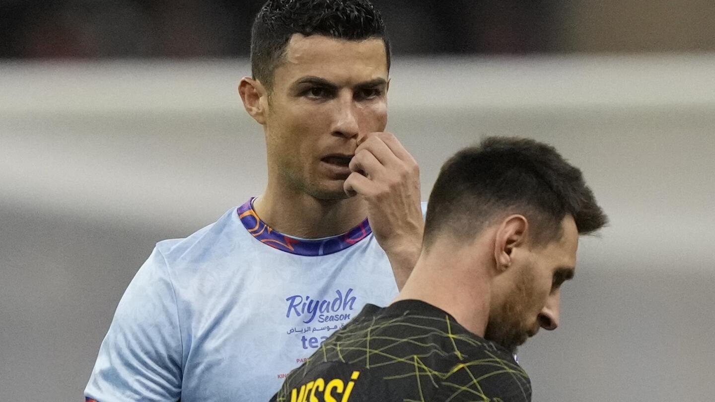 Lionel Messi and Cristiano Ronaldo take part in photoshoot together