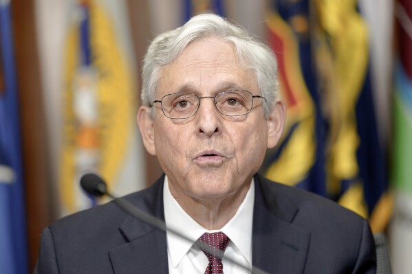 FILE - Attorney General Merrick Garland talks during a news conference on Jan. 5, 2024, in Washington, about ongoing efforts to combat violent crime in cities across the United States. Just a few months after he took office, Garland issued a moratorium to halt federal executions — a stark contrast after his predecessor carried out 13 in six months. Under Garland's watch and a president who vowed to abolish the death penalty, the Justice Department took on no new death penalty cases. That changed Friday as federal prosecutors said they would seek capital punishment for a white supremacist who killed 10 Black people at a Buffalo supermarket. (AP Photo/Mariam Zuhaib, File)