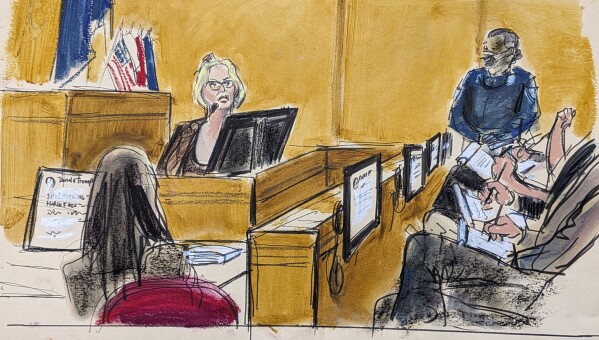 Jurors take notes as Stormy Daniels testifies in Manhattan Criminal Court on Tuesday, May 7, 2024, in New York.  Testimony in Donald Trump's secret trial has concluded after more than four weeks and nearly two dozen witnesses, meaning the case is heading toward the crucial final line of closing arguments, jury deliberations and possibly a verdict.  The deliberations will take place in secret, in a room reserved specifically for jurors and according to a deliberately opaque process.  (Elizabeth Williams via AP)