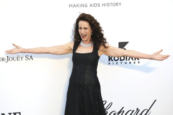 
              Actress Andie MacDowell poses for photographers upon arrival at the amfAR, Cinema Against AIDS, benefit at the Hotel du Cap-Eden-Roc, during the 72nd international Cannes film festival, in Cap d'Antibes, southern France, Thursday, May 23, 2019. (Photo by Vianney Le Caer/Invision/AP)
            