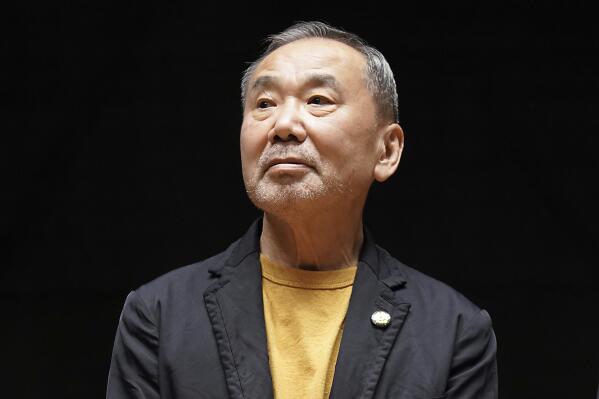 FILE - Japanese novelist Haruki Murakami poses for media members during a news conference on the university's new international house of literature also known as The Haruki Murakami Library at the Waseda University in Tokyo on Sept. 22, 2021. Japanese best-selling cult novelist Murakami has won the 2023 Princess of Asturias Award for literature, the Spanish foundation that organizes the prizes said Wednesday, May 24, 2023. (AP Photo/Eugene Hoshiko, File)