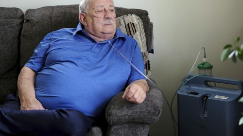 Retired coal miner James Bounds, who has pneumoconiosis, more commonly known as “black lung,