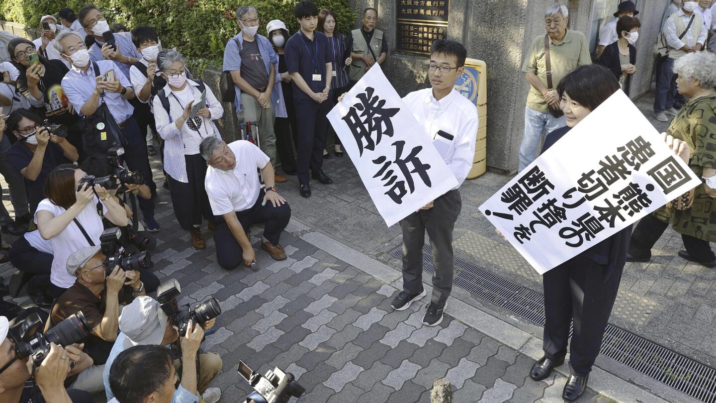 日本の裁判所は水俣市水銀中毒の多くの犠牲者への賠償を認め、賠償を認めた。