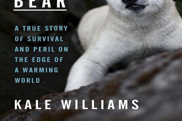 This cover image released by Crown shows "The Loneliest Polar Bear: A True Story of Survival and Peril on the Edge of a Warming World" by Kale Williams. (Crown via AP)