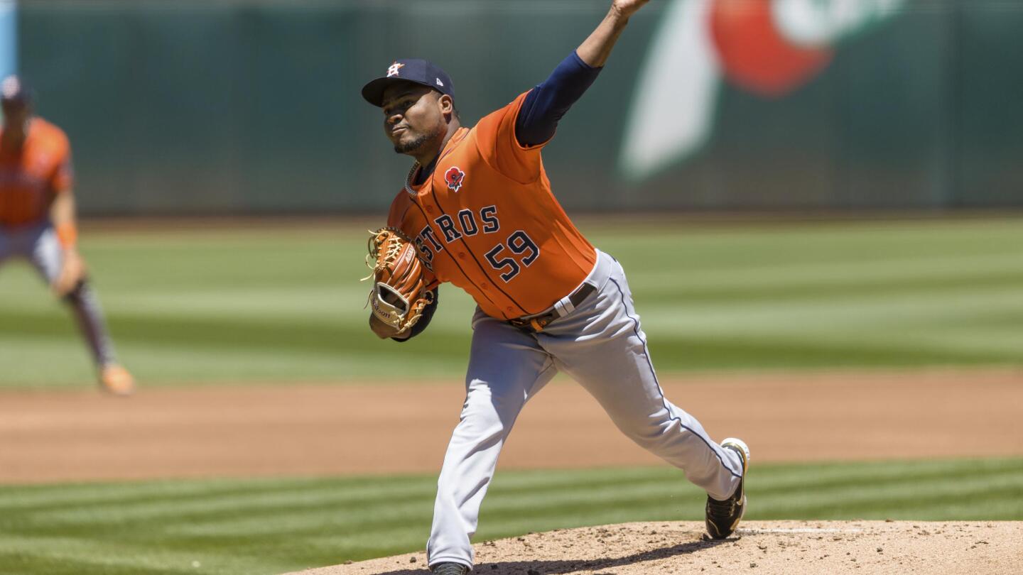 Houston Astros - A Framtastic outing. 15 straight quality starts from Framber  Valdez ties as the 2nd longest streak in franchise history.