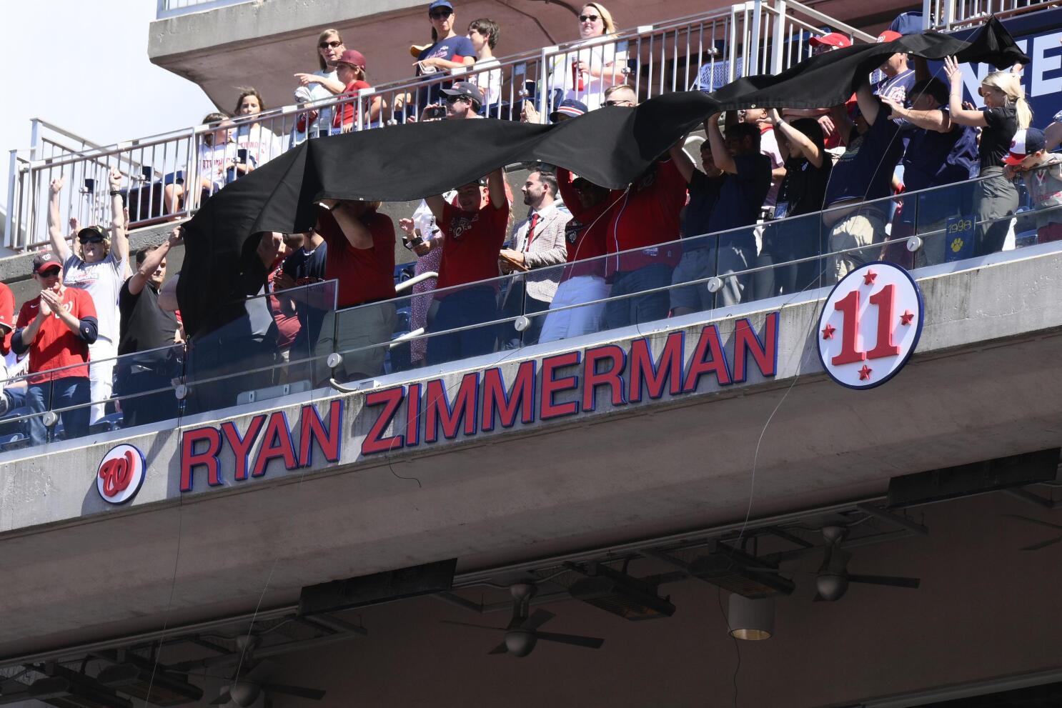 Nationals retire Ryan Zimmerman's No.11 jersey