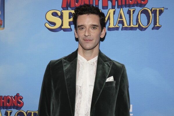 Michael Urie attends the "Spamalot" Broadway opening night at St. James Theater on Thursday, Nov. 16, 2023, in New York. (Photo by CJ Rivera/Invision/AP)
