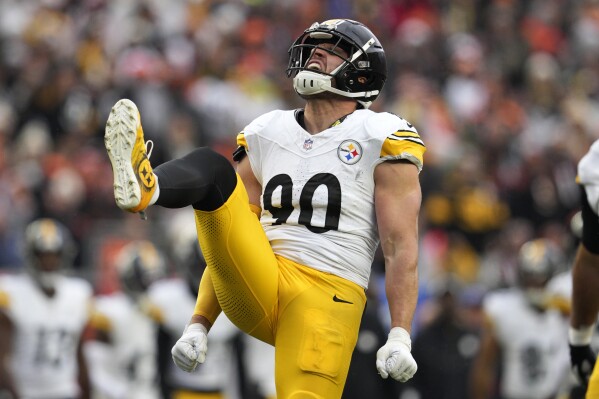 Mike Tomlin thinks T.J. Watt is the 'best defensive player on the planet.'  Watt isn't into the hype | AP News