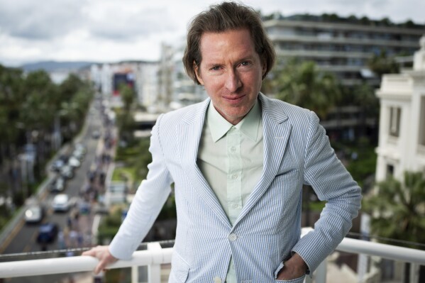 Director Wes Anderson poses for portrait photographs for the film 'The Phoenician Scheme' at the 78th international film festival, Cannes, southern France, Saturday, May 17, 2025. (Photo by Scott A Garfitt/Invision/AP)