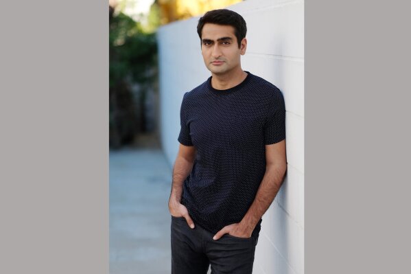 Kumail Nanjiani, co-writer and star of the film "The Big Sick," poses for a portrait at his home in Los Angeles. (Photo by Chris Pizzello/Invision/AP)