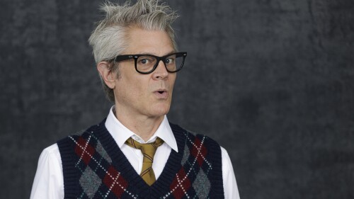 Johnny Knoxville poses for a portrait in Los Angeles on June 15, 2023, to promote his series "The Prank Panel,” premiering Sunday on ABC. (Photo by Willy Sanjuan/Invision/AP)