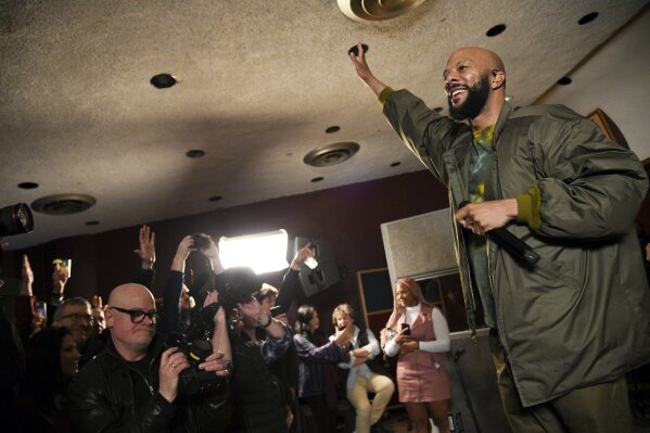 FILE - Common performs at the Woodstock 50 lineup announcement on March 19, 2019, in New York. Common turns 49 on March 13. (Photo by Evan Agostini/Invision/AP)