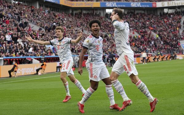 Bayern sends message to rivals with 5-1 win at Leverkusen