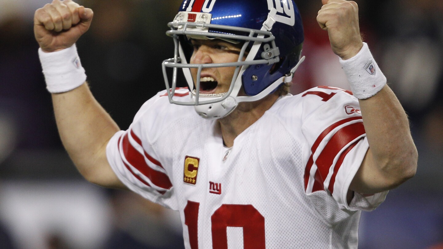 Eli Manning leads group of 1st-time eligible nominees for Pro Football Hall of Fame