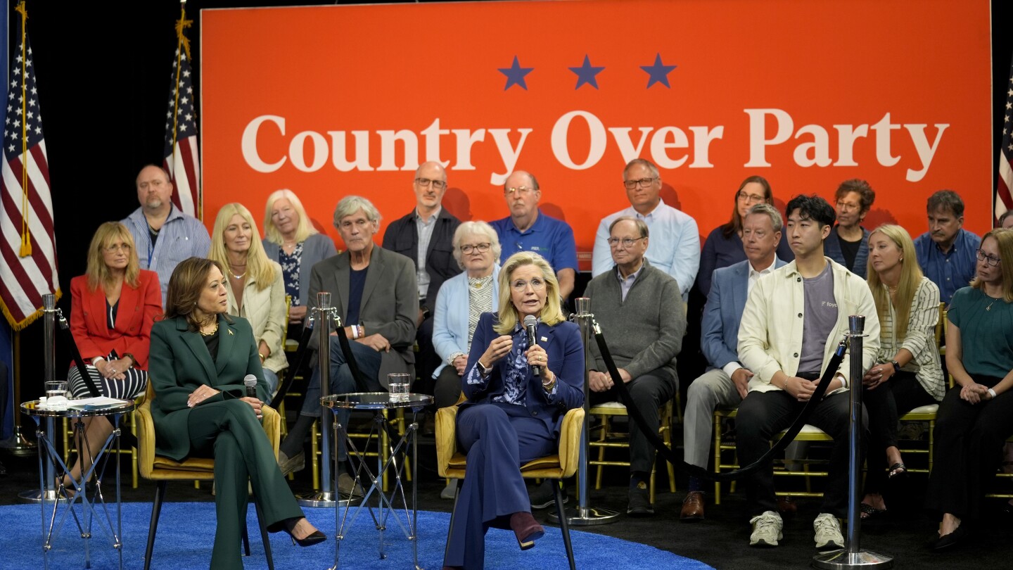 Liz Cheney helps Harris seek moderate votes as they paint Trump as a dangerous choice