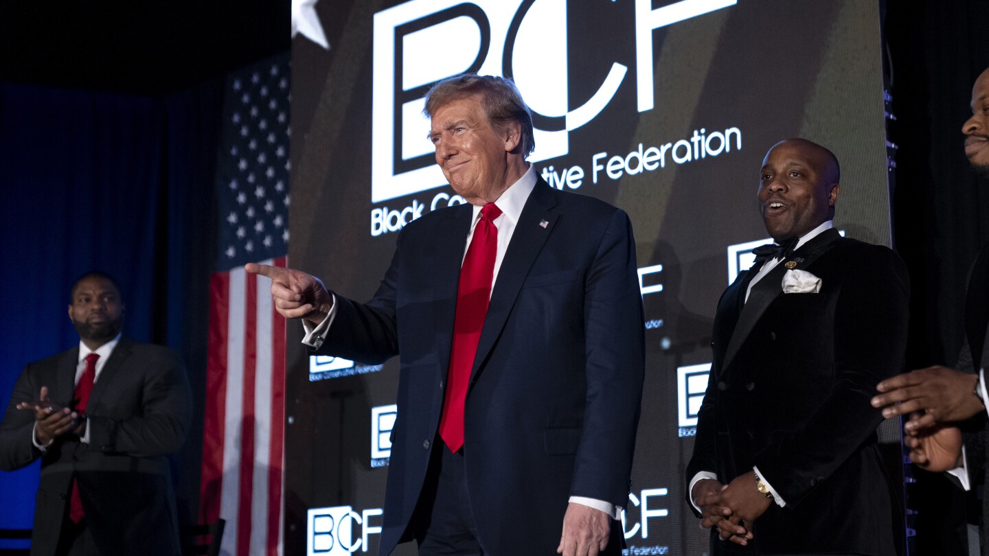 At conservative gala, Trump remarks show challenges in GOP Black voter outreach