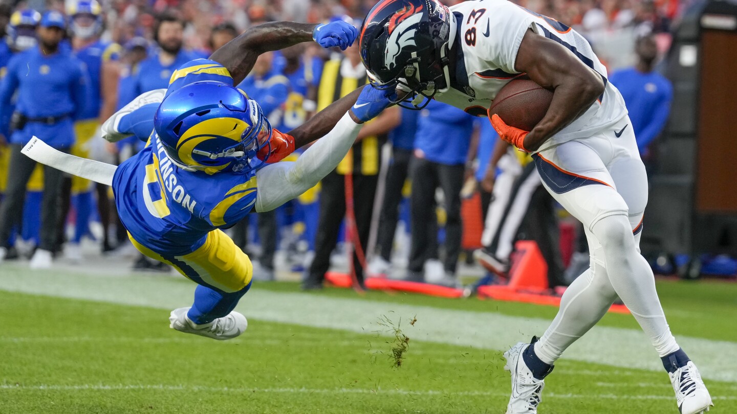 Rams’ Tre Tomlinson disqualified for facemask tackle of Broncos’ Marvin Mims