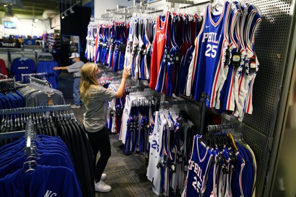New Sixers Gear For Sale At Wells Fargo Center Team Store 
