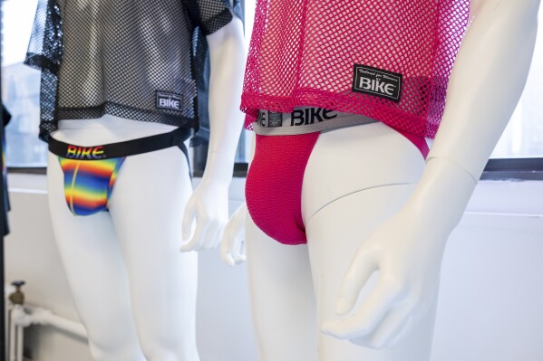 This underwear brand has released a Pride collection with rainbow jockstraps
