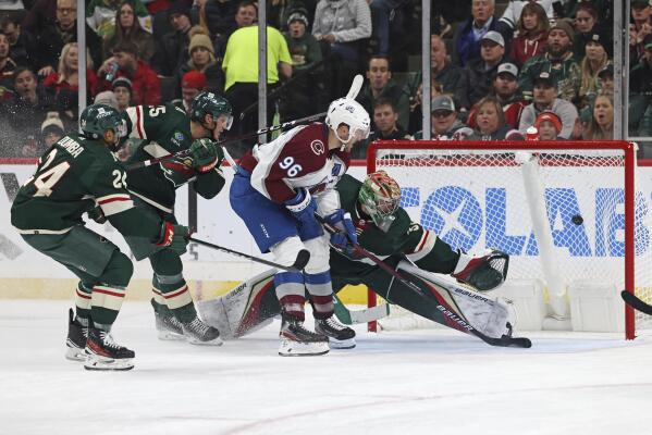 Minnesota Wild left wing Matt Boldy (12) celebrates after scoring a goal  during the third period of the team's NHL hockey game against the New York  Rangers, Thursday, Oct. 13, 2022, in