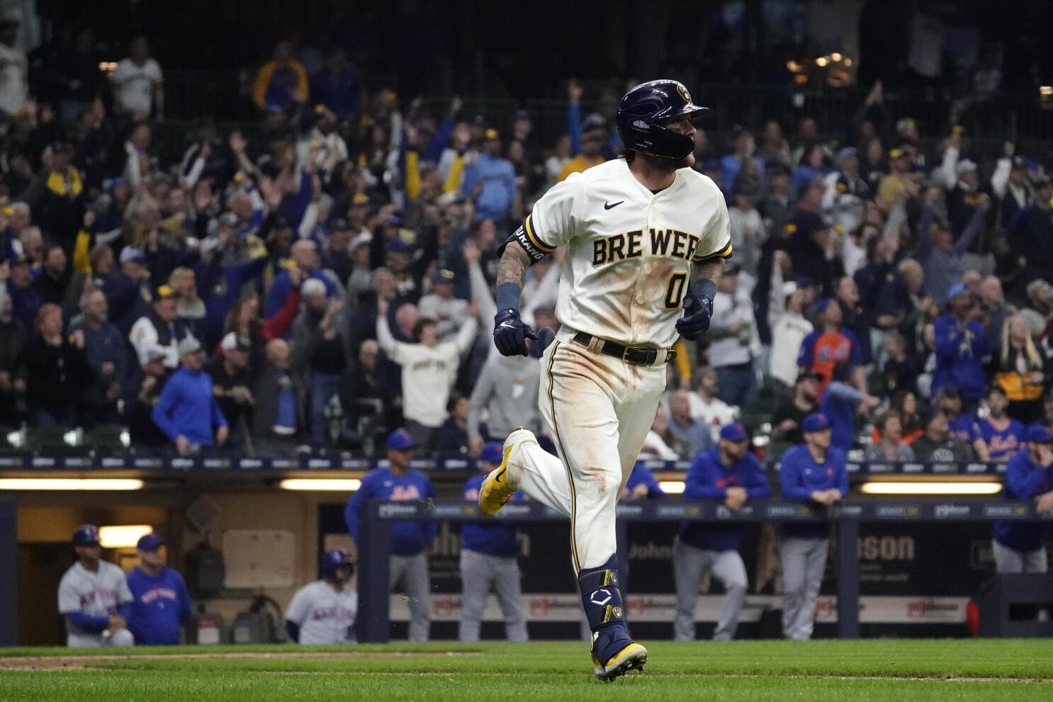 Christian Yelich talks about Freddy Peralta setting the tone in