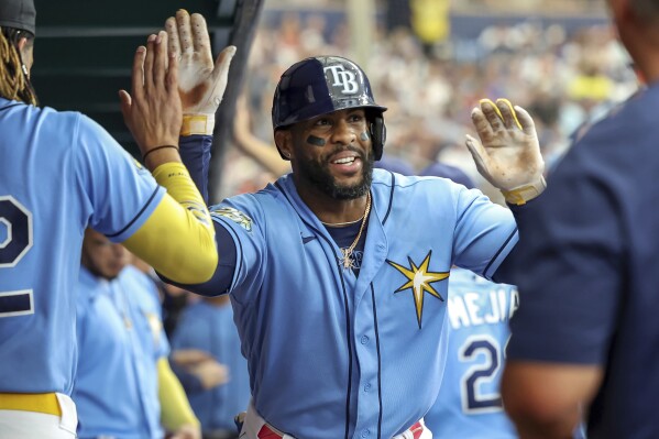 Paredes and Díaz homer as Rays stop seven-game skid with 10-4 win