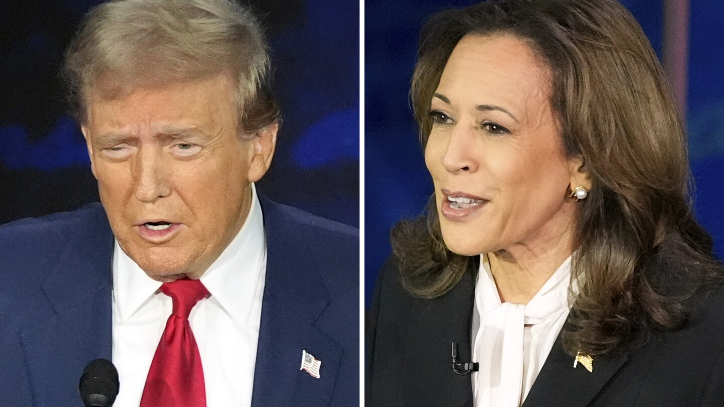 For Harris and Trump, facial expressions did much of the talking during ...