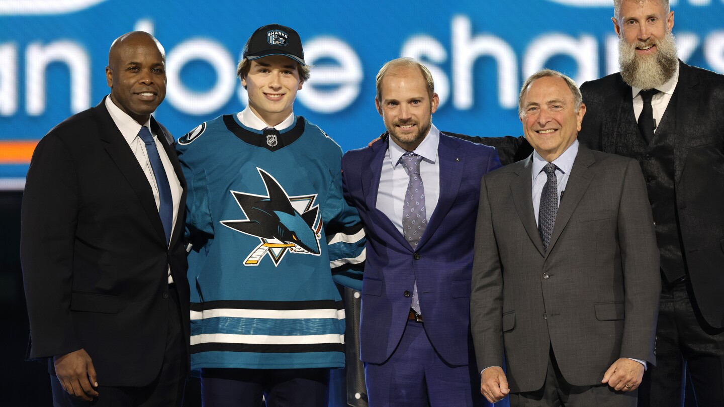 NHL draft: San Jose Sharks select Macklin Celebrini with No. 1 pick