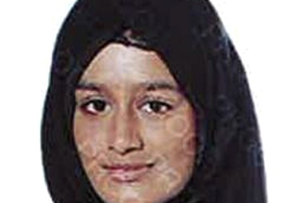 FILE - This undated photo released by the Metropolitan Police of London, shows Shamima Begum. Shamima, who traveled to Syria as a teenager to join the Islamic State group, has lost her appeal against the British government's decision to revoke her U.K. citizenship. Shamima Begum, who is now 24, was 15 when she and two other girls from London joined the extremist group in February 2015. Authorities withdrew her British citizenship on national security grounds soon after she surfaced in a Syrian refugee camp in 2019. (Metropolitan Police of London via AP, File)