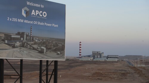 Attarat power plant is seen Wednesday, June 7, 2023, some 100 kilometers (60 miles) south of Amman, Jordan. The $2.1 billion Attarat power plant that began officially operating on May 26 has fueled tensions between Beijing and the resource-poor kingdom and set off an international legal battle. (AP Photo/Raad Adayleh)