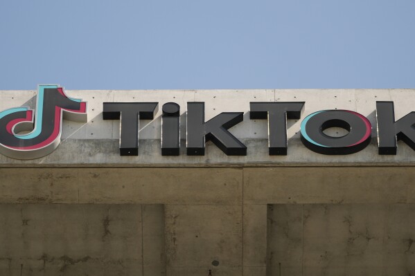 FILE - A TikTok sign is displayed on their building in Culver City, Calif., March 11, 2024. If it feels like TikTok has been around forever, that's probably because it has, at least if you're measuring via internet time. What's now in question is whether it will be around much longer — and if so, in what form. (Ǻ Photo/Damian Dovarganes, File)