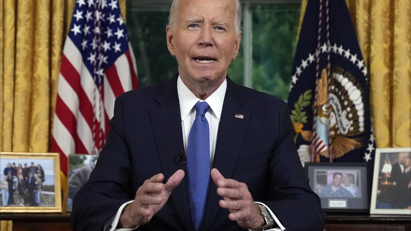 Biden uses Oval Office address to explain his decision to quit 2024 race, begins to shape legacy