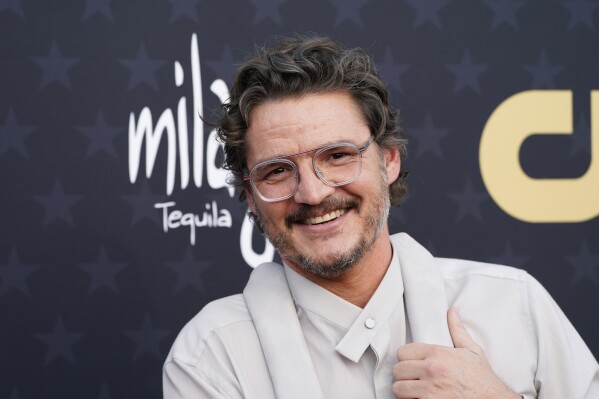 Pedro Pascal arrives at the 29th Critics Choice Awards on Sunday, Jan. 14, 2024, at the Barker Hangar in Santa Monica, Calif. (Photo by Jordan Strauss/Invision/AP)