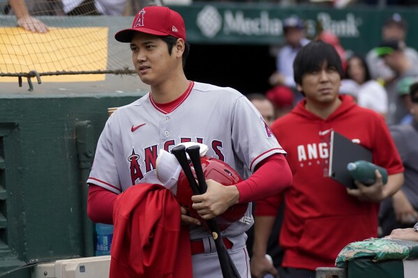 Shohei Ohtani's locker at Angel Stadium cleared out; will miss the  remainder of season