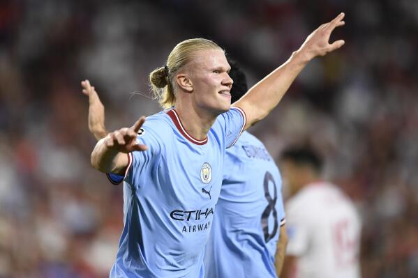 Sevilla 0-4 Manchester City: Erling Haaland hits double as Pep