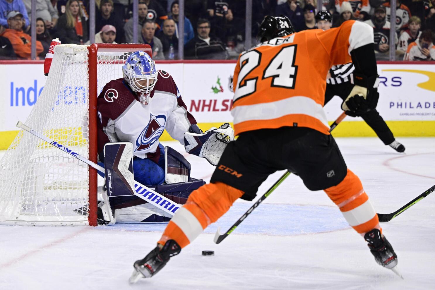 Flyers defeat the injury-plagued Colorado Avalanche, 5-3