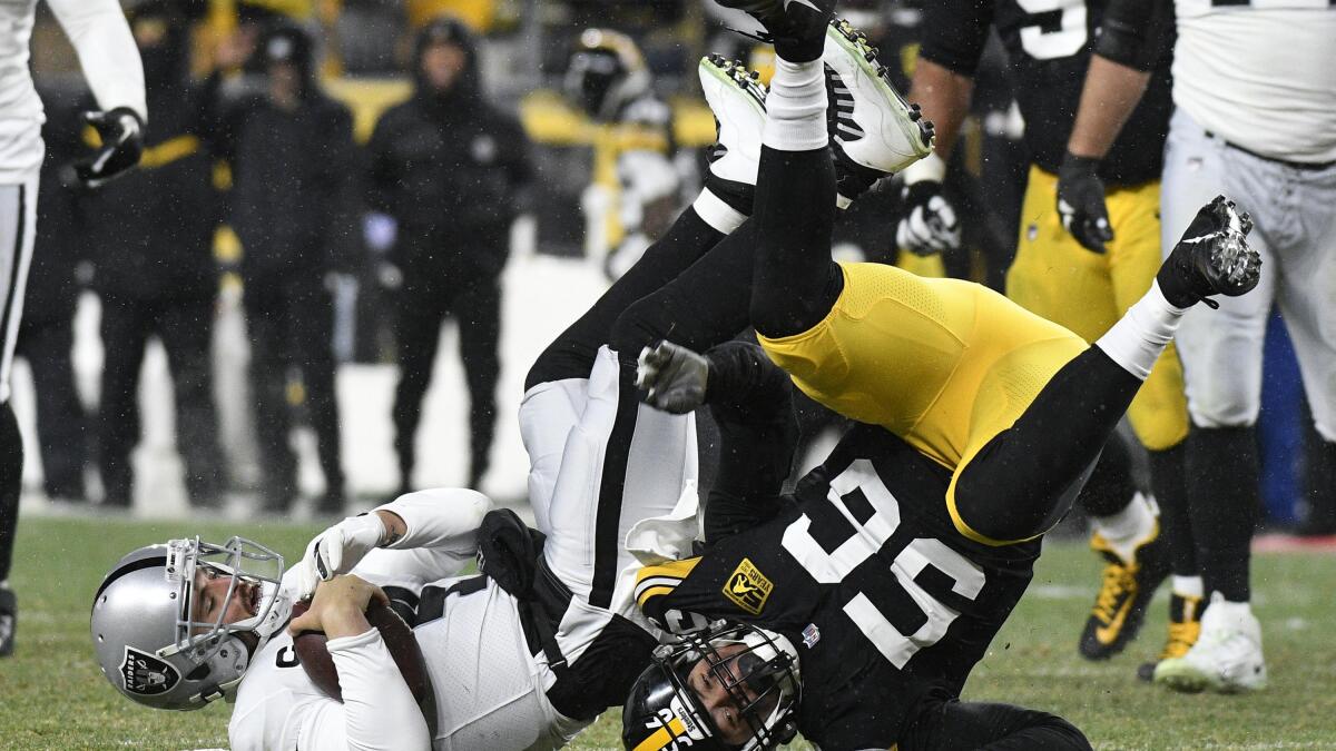 Miscues, missed chances cost Raiders in loss to Steelers