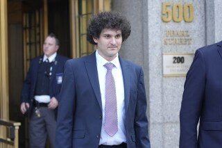 FTX founder Sam Bankman-Fried leaves Federal court, Wednesday, July 26, 2023, in New York. (AP Photo/Mary Altaffer)