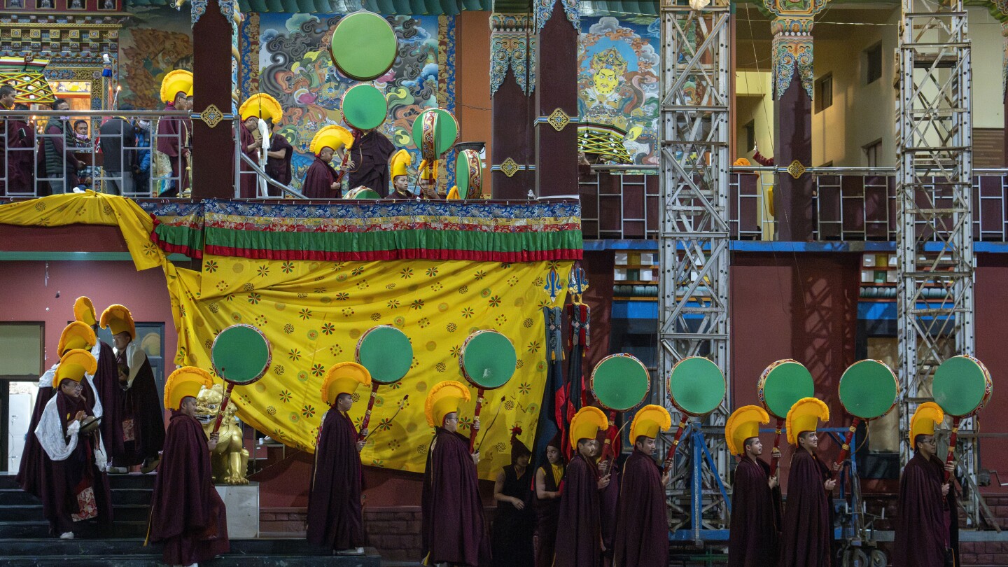 AP PHOTOS: Wrathful deities are invoked in a Tibetan Buddhist dance in a monastery in north India