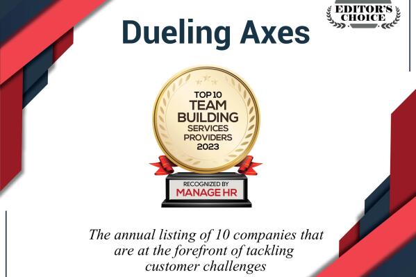 Being recognized by Manage HR Magazine for the most "axe-cellent" Team Building Experience is a huge distinction in a city of world class experiences.