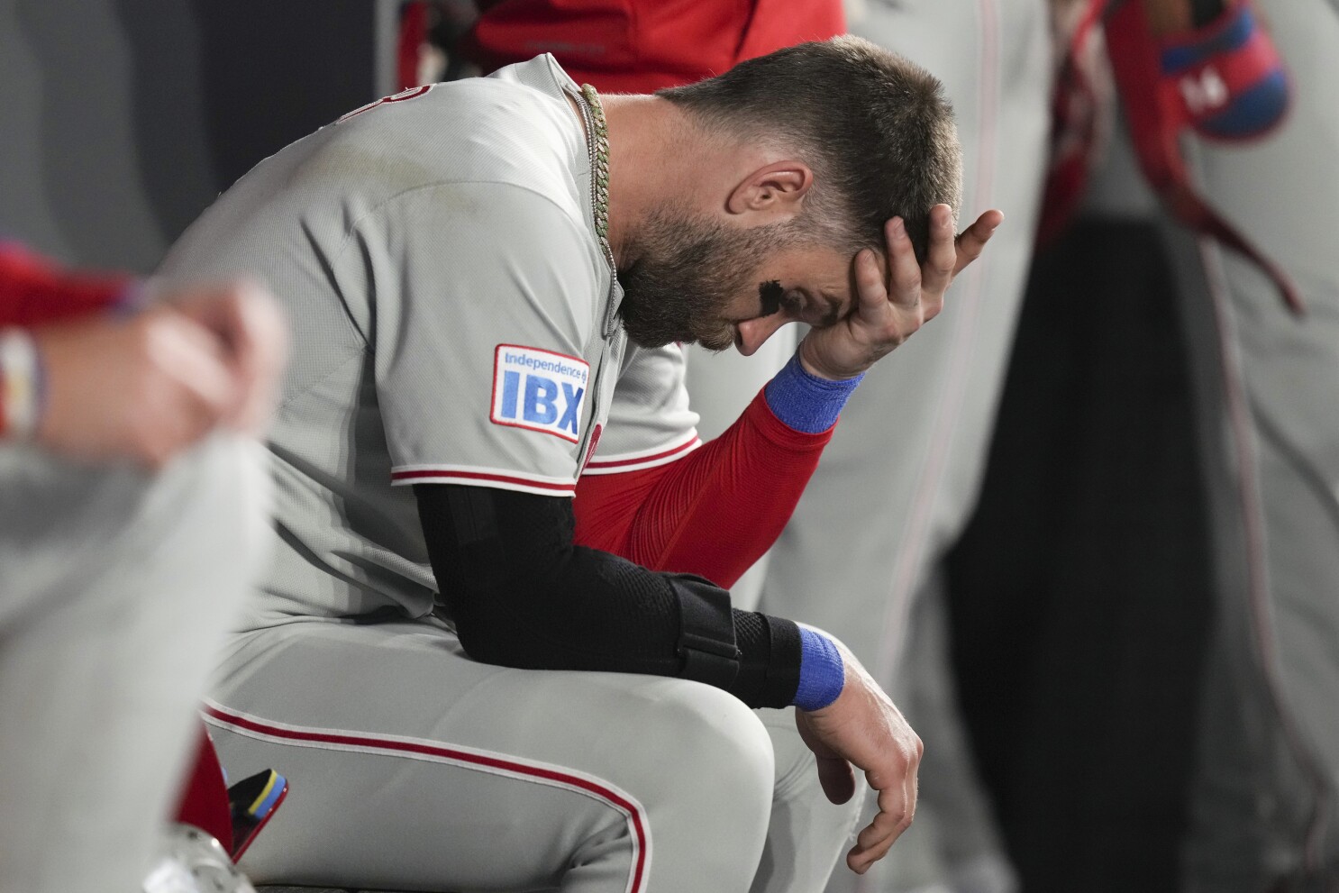 Phillies place Bryce Harper on injured list with wrist inflammation, no timetable for return