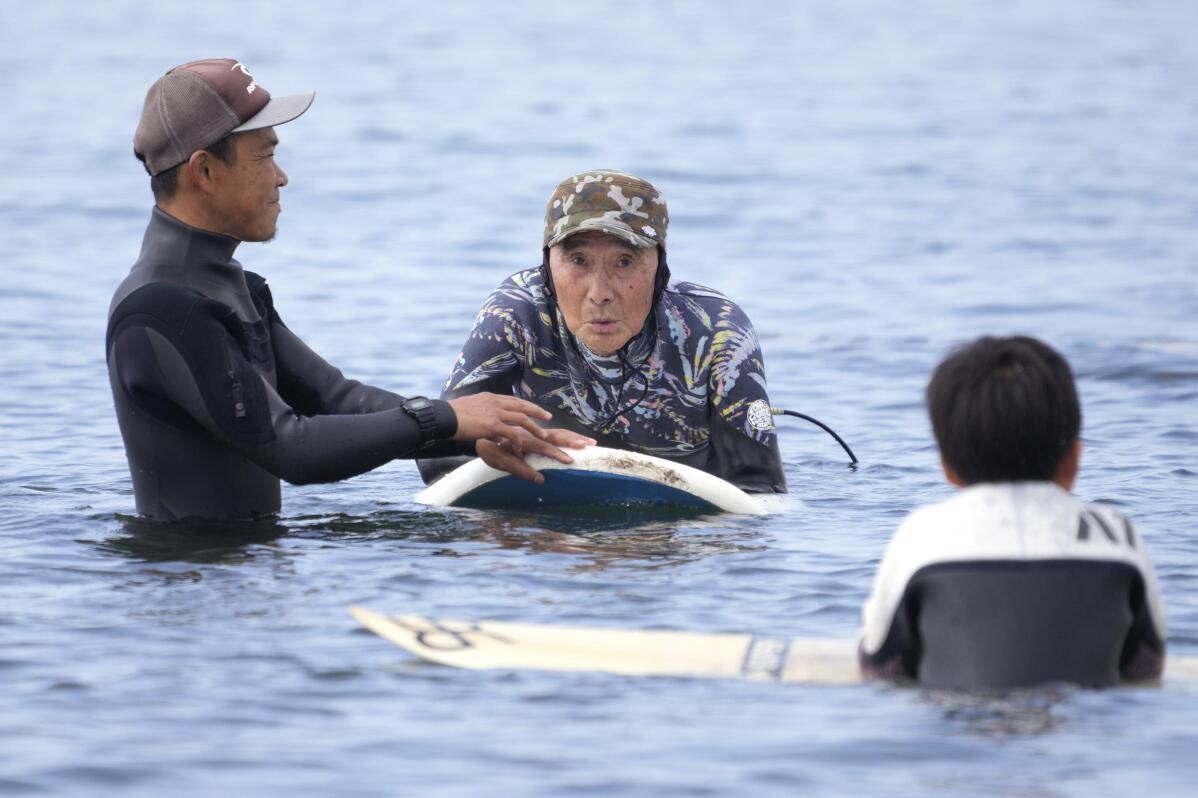 Japanese Surfer Nears 90 And Talks Of Catching Waves At 100 Ap News 9159