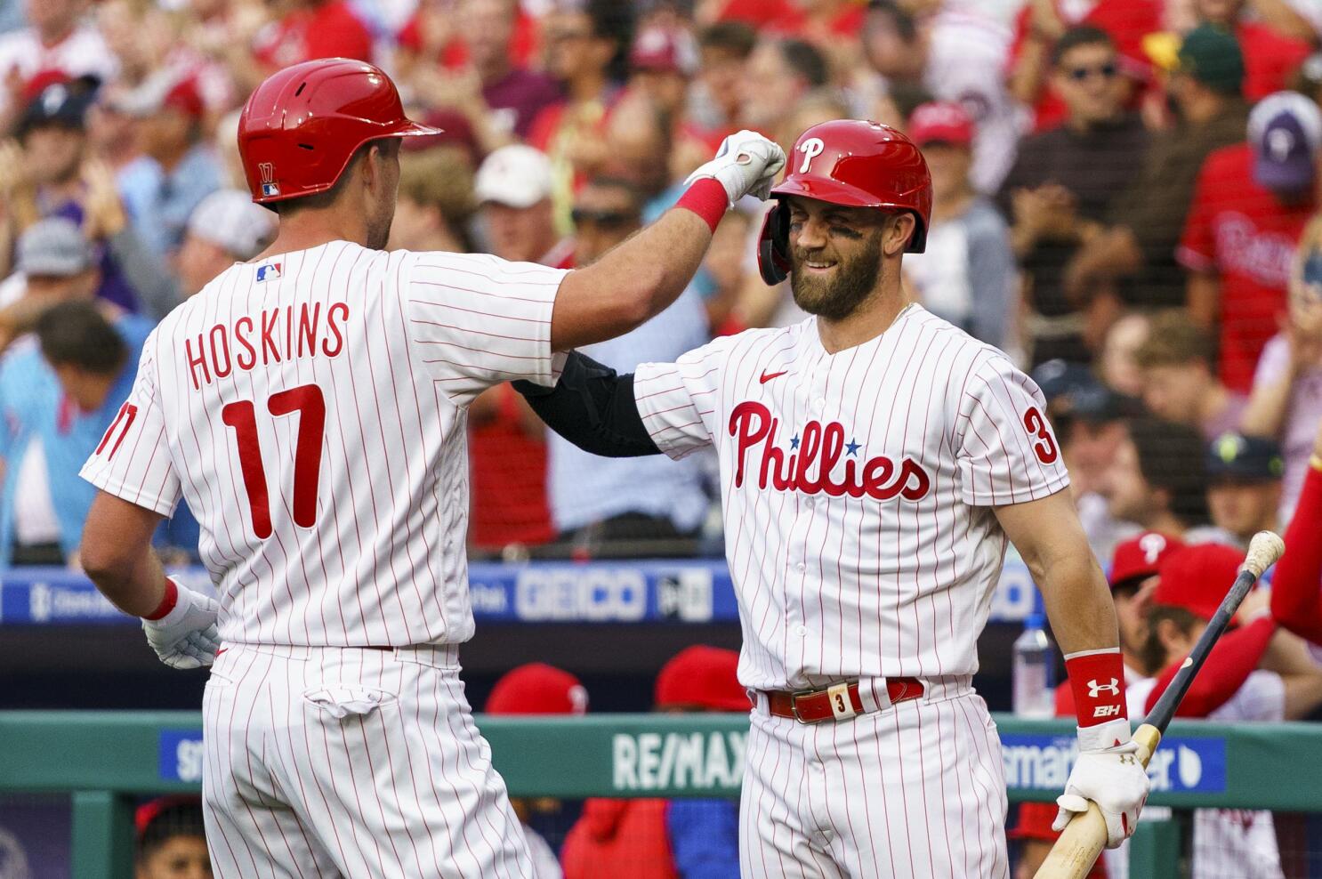 Kyle Schwarber heating up right on schedule as the Phillies make