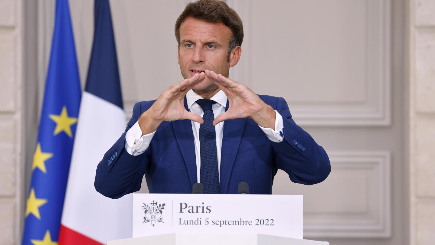 Macron urges French to save energy, seeks 10% drop in use